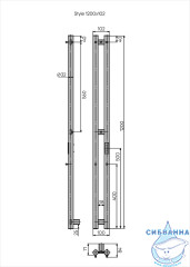 Полотенцесушитель электрический Indigo Style (с таймером) 10х120 хром (с возможностью скрытого подключения, подключение R/L)