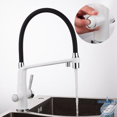 Смеситель для кухни Gappo G4398-9 (белый/черный)