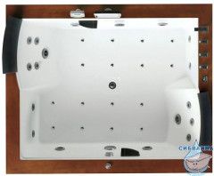 Акриовая ванна Gemy G9052 II O R 186х151 с гидромассажем