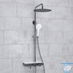 Душевая система Wasserkraft 300 1 режим A113.116.155.CH Thermo (хром/белый)