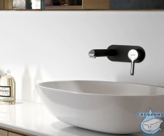 Смеситель для раковины встраиваемый Gappo G1003-26 (хром/черный)