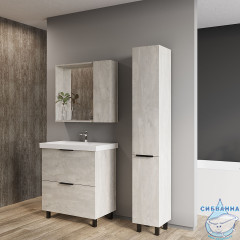 Зеркальный шкаф Viant Берлин 60 цемент VBER60C-ZSH