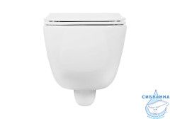 Унитаз подвесной безободковый Aquatek Дива AQ2012B-00 (с сиденьем Soft Close (микролифт) 