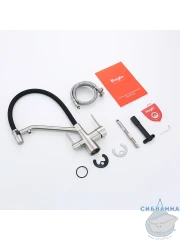 Смеситель для кухни Raglo R80.62.05 (сатин/черный)