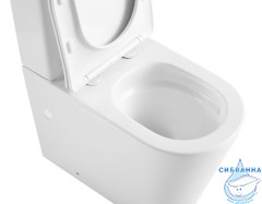 Унитаз напольный Abber Bequem AC1112TMW с бачком и сиденьем Soft Close (микролифт)
