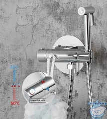 Смеситель с гигиеническим душем Gappo G7290 (хром)