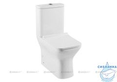 Унитаз напольный безободковый Aquanet Rimless Cube 210759 с бачком и сиденьем Soft Close (микролифт)