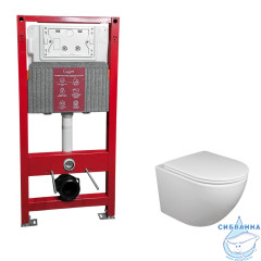 Инсталляци Calypso Beta с унитазом Calypso CS46UQ-OKS c сиденьем Soft close (микролифт) B46UQ-OKS-SET