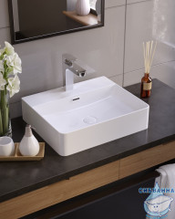 Раковина на столешницу 50 см Koller Pool Kvadro KR-0500M-WB