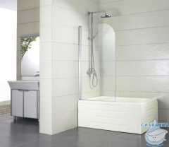 Шторка для ванны Encanto Alto 70х150 профиль хром, стекло прозрачное EG070.5110A-1