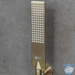 Смеситель для душа Lemark Ursus LM7203BG с душевым гарнитуром (брашированное золото)