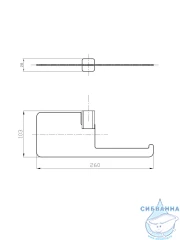 Держатель туалетной бумаги Raglo R301.03.09 (графит)
