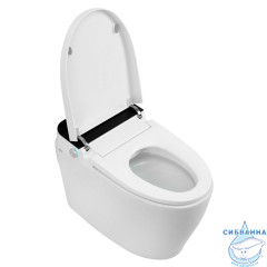 Унитаз приставной Abber Bequem AC1116S с сиденьем Soft Close (микролифт) (белый)