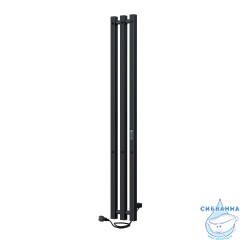 Полотенцесушитель электрический Indigo Style PRO (с таймером) 13х120 черный муар (с возможностью скрытого подключения, подключение R/L)