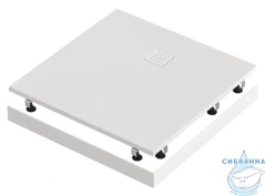 Поддон из литьевого мрамора Bas Essentia 90x90 белый