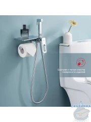 Встраиваемый смеситель с гигиеническим душем Raglo R51.55 (хром)