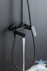 Душевая система Frap F2485-6 250 1 режим (черный)