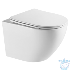 Инсталляция AlcaPlast Sadromodul с кнопкой смыва (хром глянцевый) в комплекте с унитазом Azario Grado c сиденьем Soft close (микролифт)