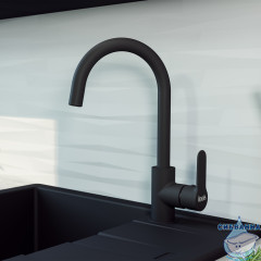 Смеситель для кухни Iddis Cuba CU5BLJ0i05 (черный матовый)