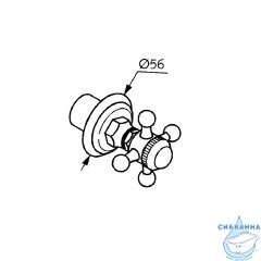 Встраиваемый вентиль Kludi Adlon 518150520