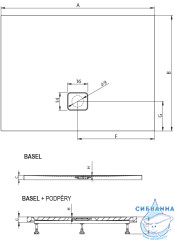 Акриловый поддон Riho Basel 430 DC34