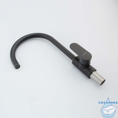 Смеситель для кухни Aquatek Ника AQ1882MB (черный матовый)