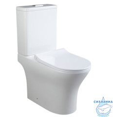 Унитаз напольный безободковый со смывом торнадо Calypso CS4851UQ-OK с сиденьем Soft Close (микролифт)