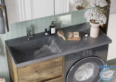 Раковина на стиральную машину Aqvaton Лондри 120x50 1A72843KLH21L левая