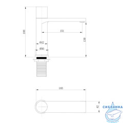 Смеситель для раковины ABBER Rund AF8710G (золото матовое)