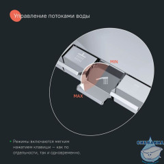 Душевая система с тропическим душем с термостатом, хром глянцевый, SpaHome, IDDIS, SPHSBTKi06