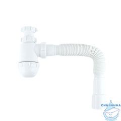 Сифон бутылочный, 1.1/4x40мм, с гофротрубой 40/50мм, IDDIS, 900B000010VD