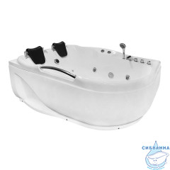 Акриловая ванна с гидромассажем Loranto CS-806NL 170x120 с каркасом