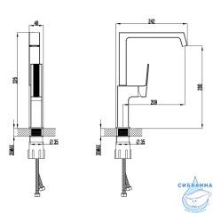 Смеситель для кухни Azario Exquisite AZ-VSM568340C (хром)