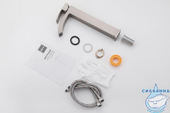 Смеситель ABBER Wasserfall AF8611SP для накладной раковины, сатин