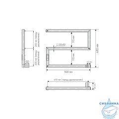 Полотенцесушитель электрический Indigo Sparta (с таймером) 50х40 хром (с возможностью скрытого подключения, подключение R)