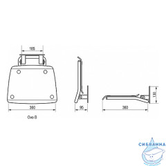 Сиденье для душа Ravak Ovo B B8F0000030