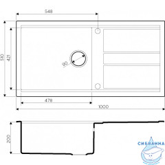 Кухонная мойка Omoikiri Kitagawa 100-GR 4993788