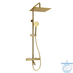 Душевая система Wasserkraft 300 1 режим A188.261.207.PG Thermo (золото глянцевое)