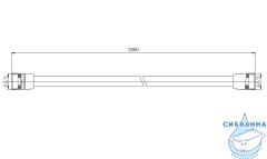 Душевой шланг 200 см Aquatek AQ2112MB