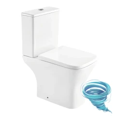 Унитаз напольный безободковый Azario Nigel с бачком и сиденьем Soft Close (микролифт) AZ-55T