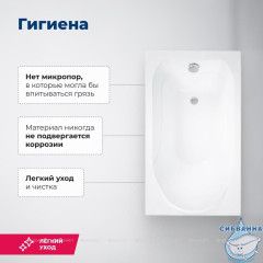 Акриловая ванна Aquanet West 130x70 с каркасом