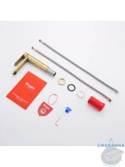 Смеситель для раковины Raglo R10.10.03 (сатин золотой)