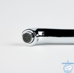 Излив для смесителя, ванна, S-образный, нержавеющая сталь, 191 мм, поворотный, хром, IDDIS, 995S19C2SM