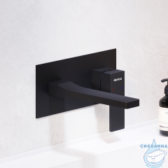 Смеситель для раковины встраиваемый Damixa Gala 530260300 (черный матовый)