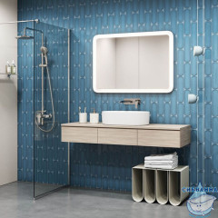 Смеситель с верхним душем и изливом, Ray, IDDIS, RAYSB3Fi06