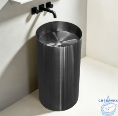 Раковина отдельностоящая ABBER Wasser Kreis AF2414GM оружейная сталь