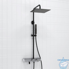 Душевая система Wasserkraft 300 1 режим A114.162.218.CB Thermo (хром/черный)