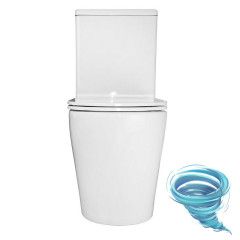 Унитаз напольный со смывом торнадо Azario Conto с бачком и сиденьем Soft Close (микролифт) AZ-T005BR