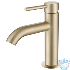 Смеситель для раковины Abber Wasser Kreis AF8110G (золото матовое)