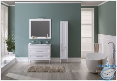 Шкаф пенал Aquanet Бостон М 36 209681 белый матовый